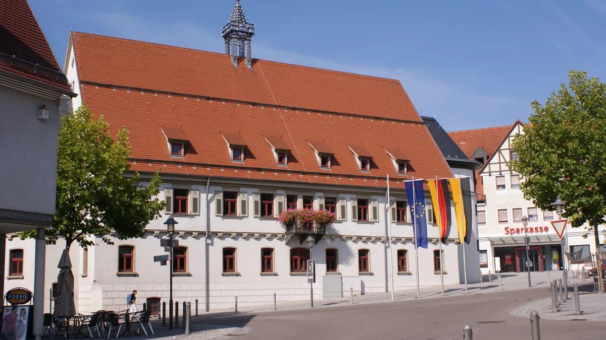 Stadtansicht von Langenau